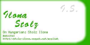 ilona stolz business card